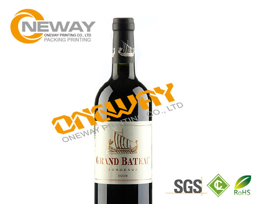 Printing Custom Label Tags Pvc Waterproof Beer Wine Bottle Neck Label
