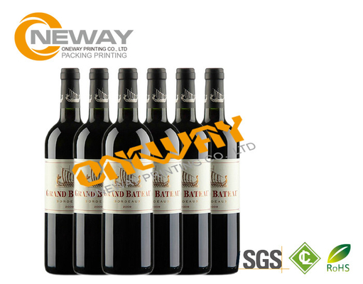 Printing Custom Label Tags Pvc Waterproof Beer Wine Bottle Neck Label