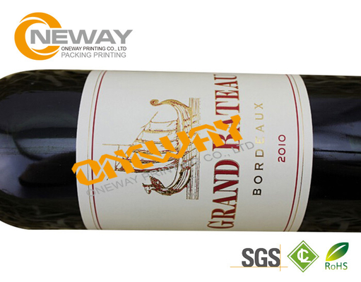 Printing Custom Label Tags Pvc Waterproof Beer Wine Bottle Neck Label